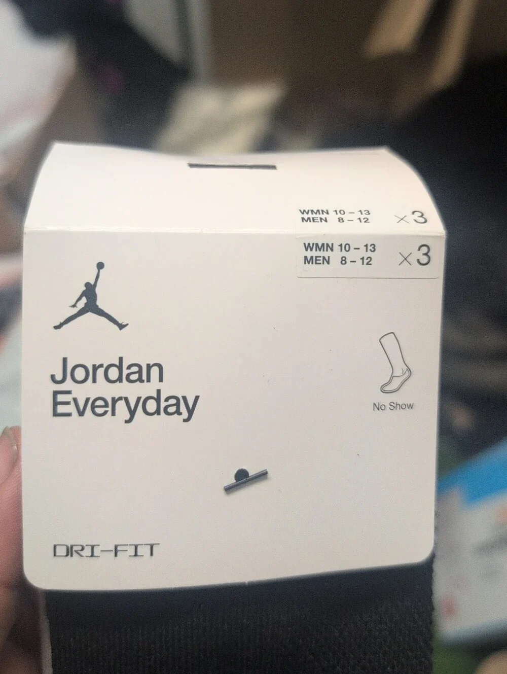 Jordan Everyday Athletic Ankle Socks in Black/White/Red M 8-12 / W 10-13 3pk